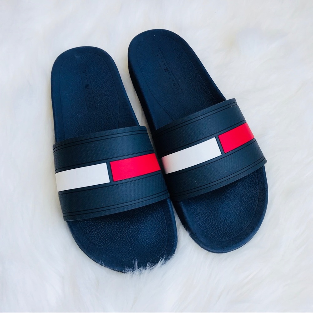 Tommy Hilfiger Men's Navy Slide Sandals